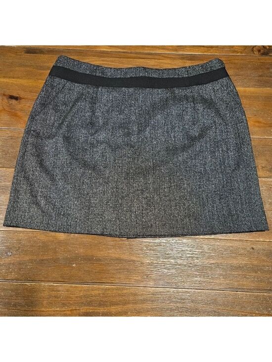The Limited Dresses & Skirts - THE LIMITED WOMEN'S BLACK/GREY TWEED ABOVE THE KNEE SKIRT SIZE 12